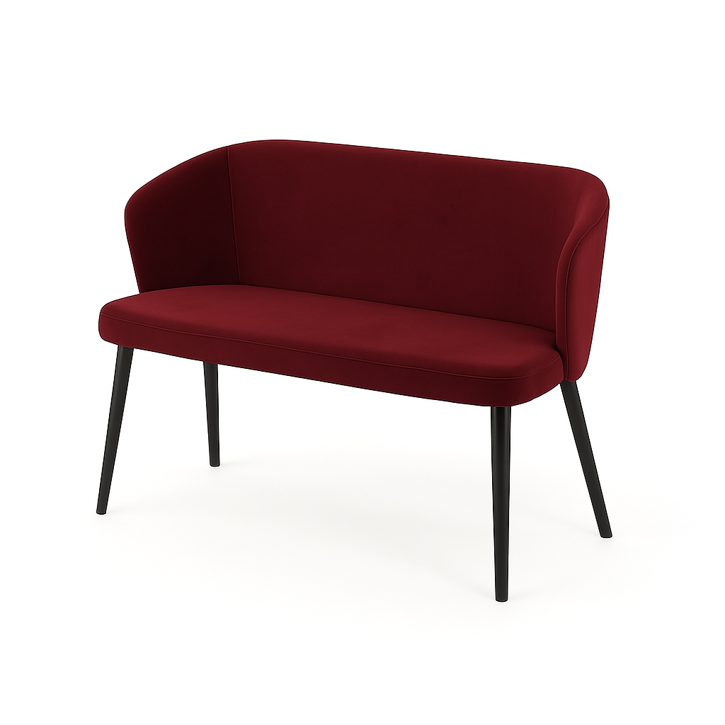 Bancheta catifea BRUNO culoare CARAMIZIU