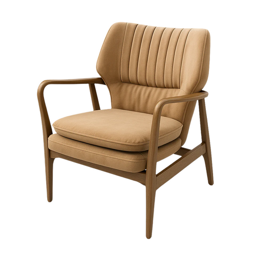 Fotoliu catifea BEJ | model VIA