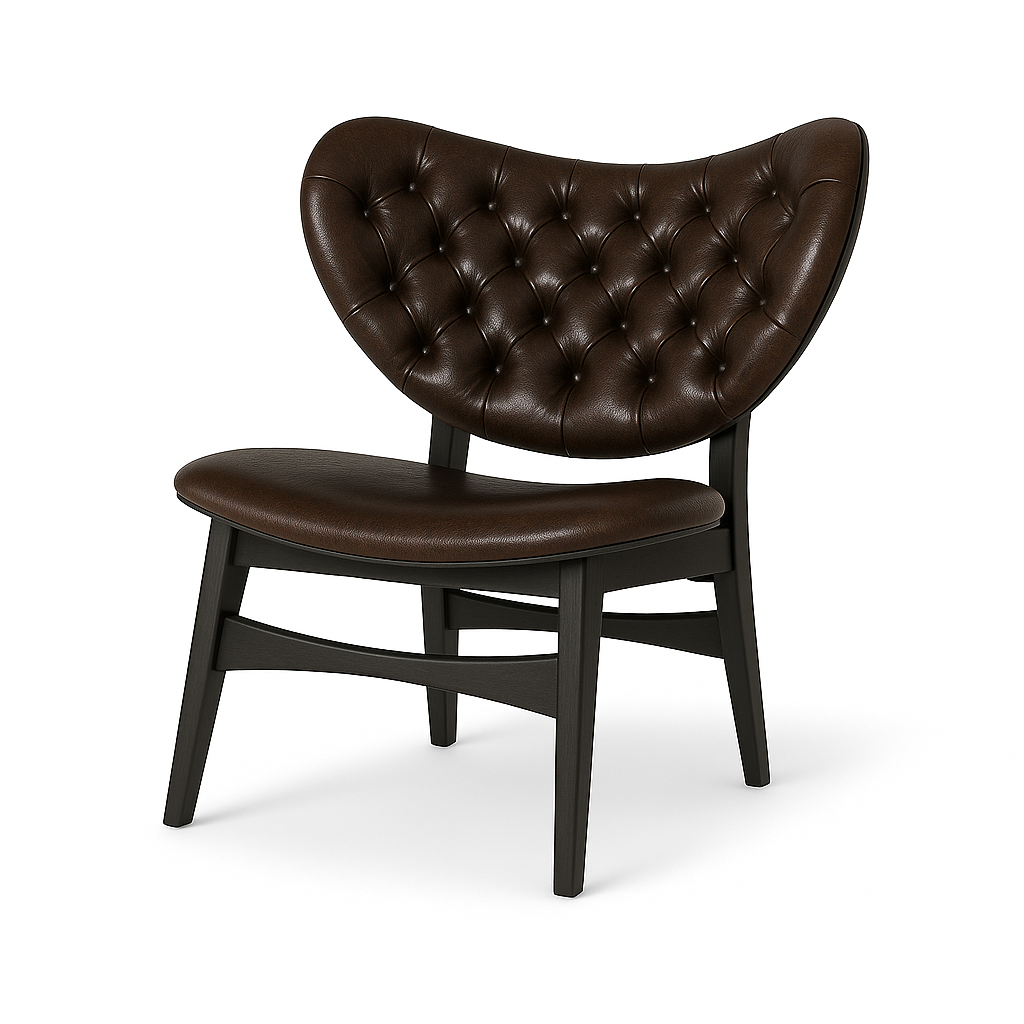 Scaun tip fotoliu piele MARO INCHIS | model SAMUEL