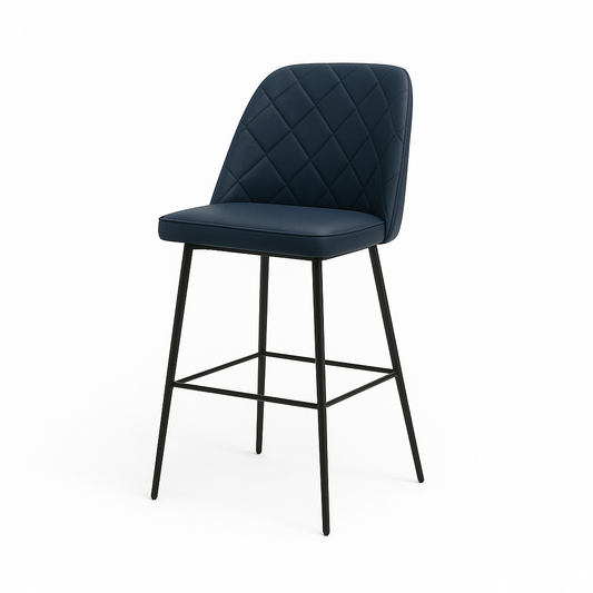 Scaun bar piele naturala ALBASTRA | model FOX