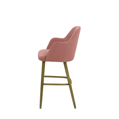 Scaun bar catifea ROZ | model PINO