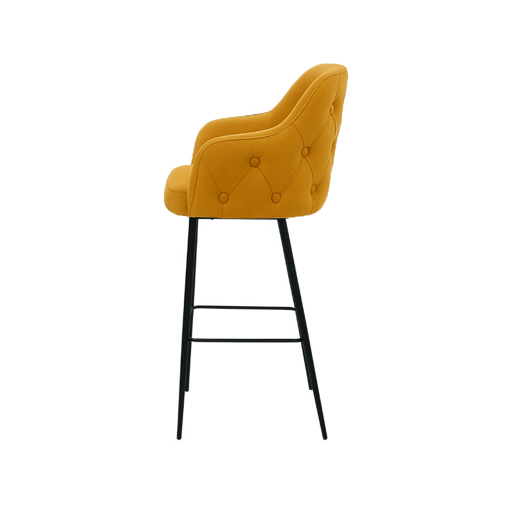 Scaun bar catifea BEJ | model TEONA