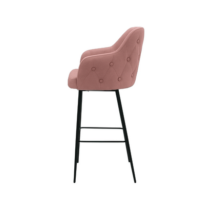 Scaun bar catifea ALBASTRA | model TEONA