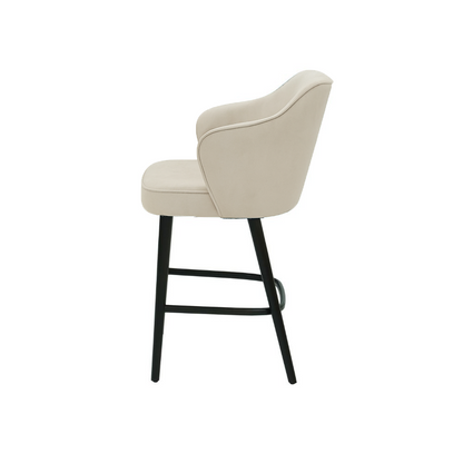 Scaun bar catifea BEJ | model ZEUS