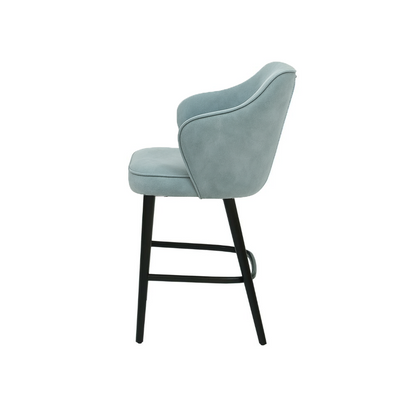 Scaun bar catifea ALBASTRA | model ZEUS