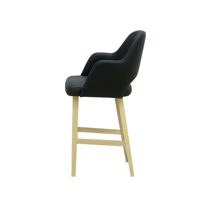 Scaun bar piele VERDE | model APRIL