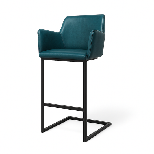Scaun bar piele TURCOAZ | model GIAN