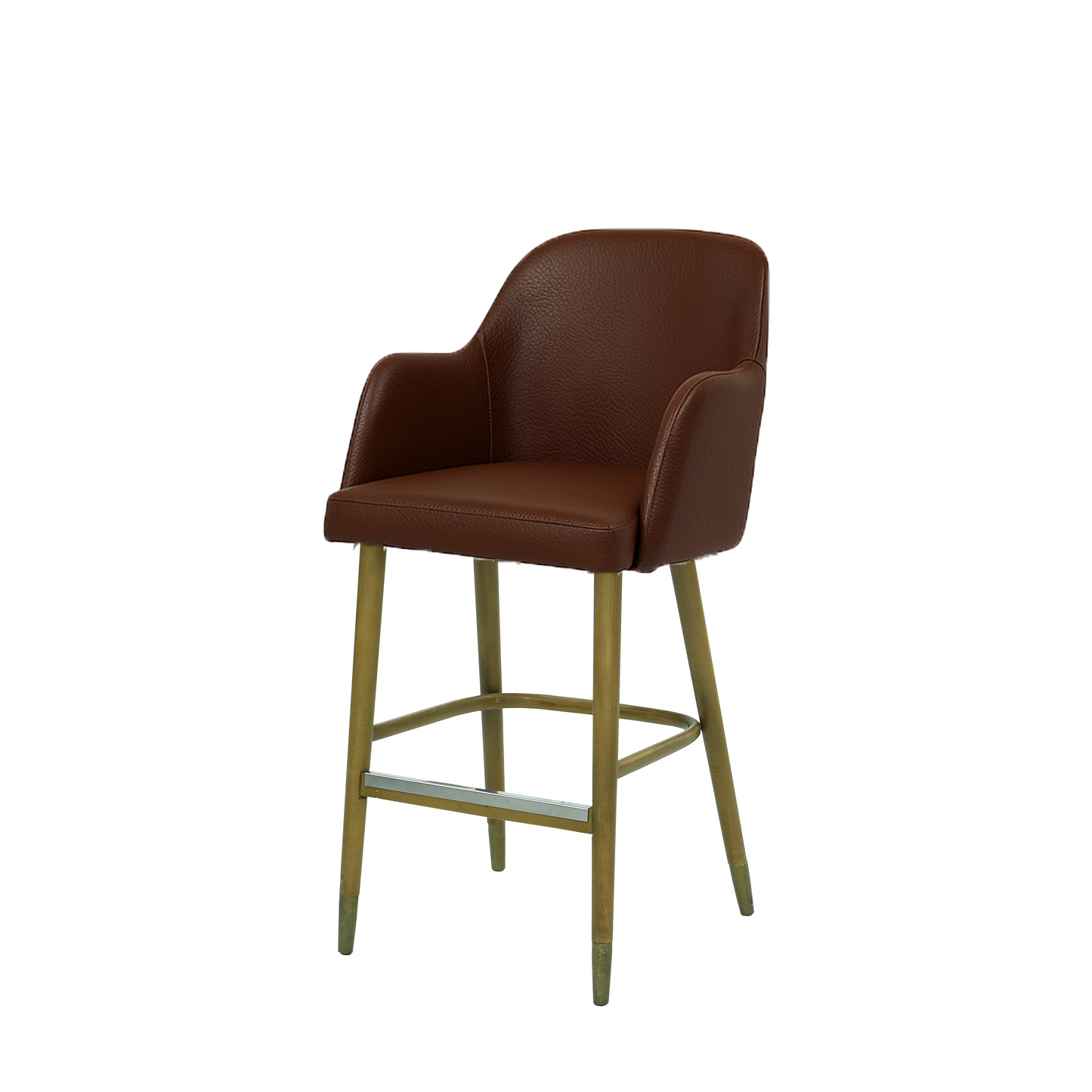 Scaun bar piele VERDE | model PINO