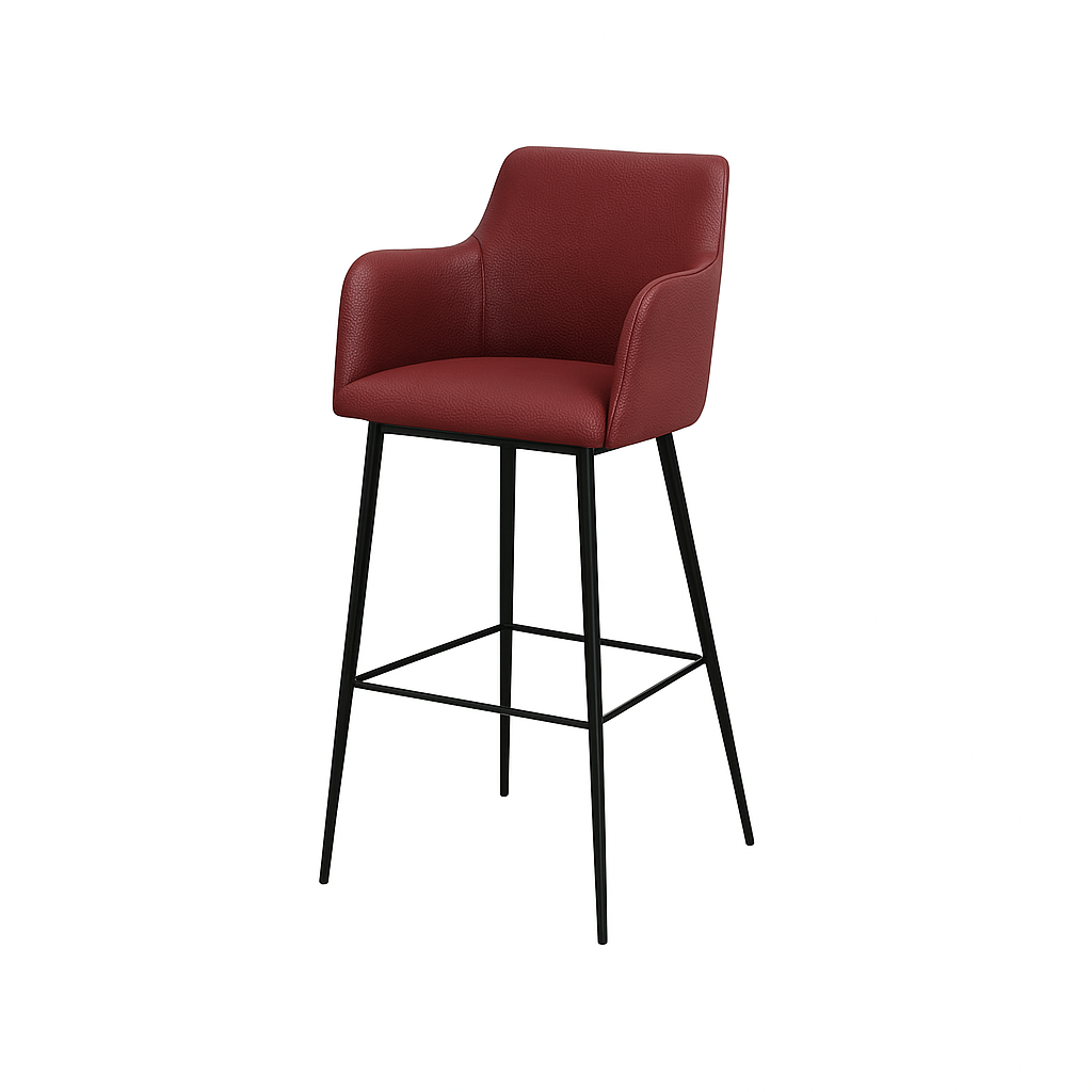 Scaun bar piele GALBENA | model SINDY