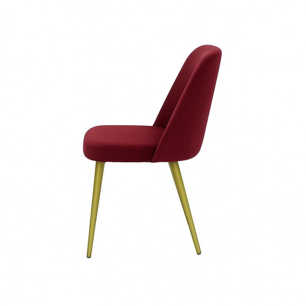 Scaun catifea GALBENA | model FOX