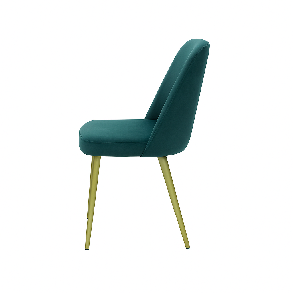 Scaun catifea GALBENA | model FOX