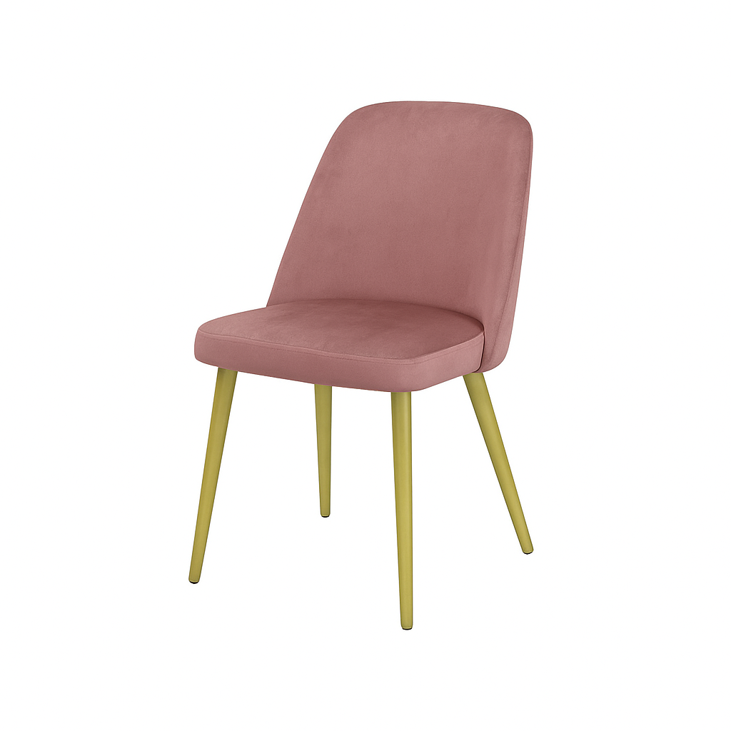 Scaun catifea GALBENA | model FOX