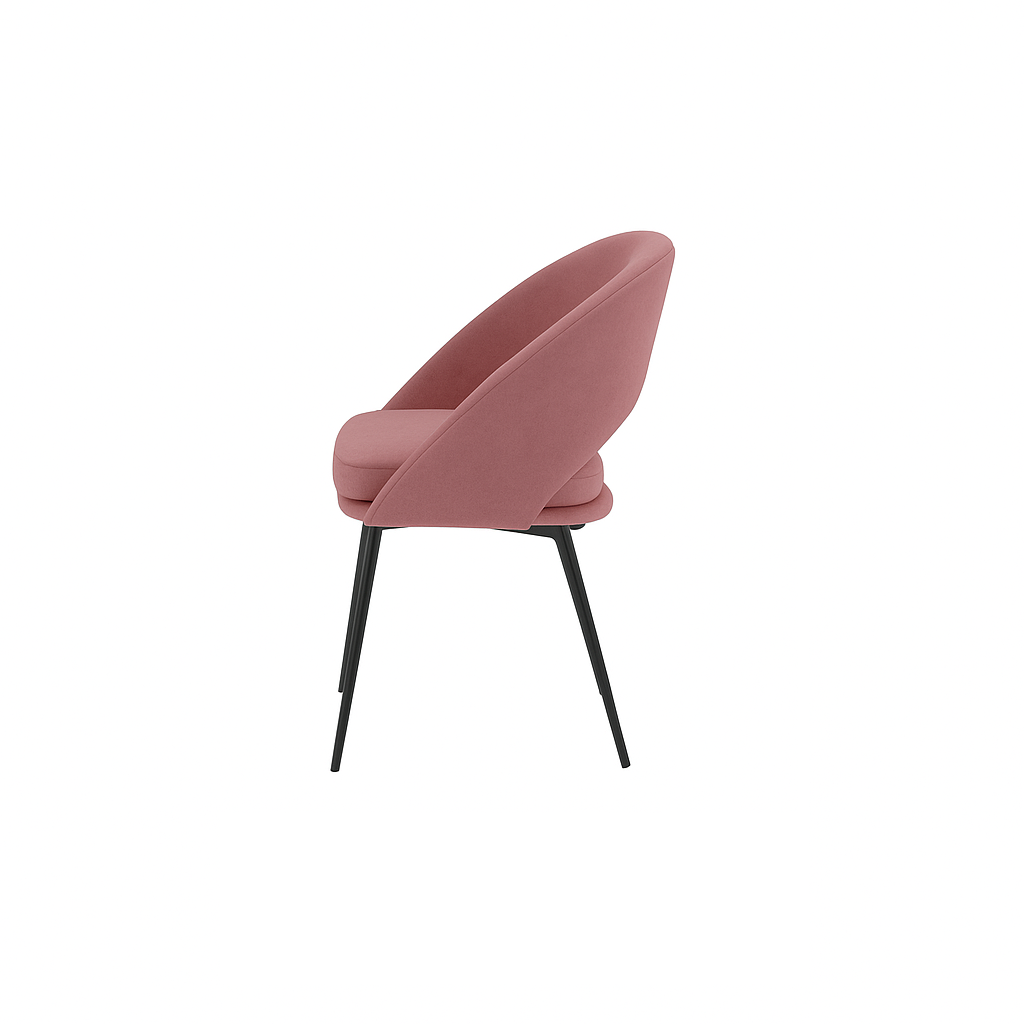 Scaun catifea ROZ | model LAVA