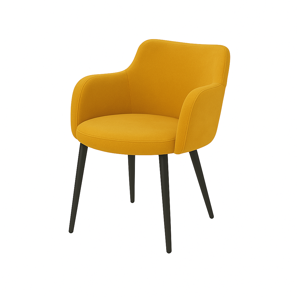 Scaun catifea GALBENA | model PERDIX