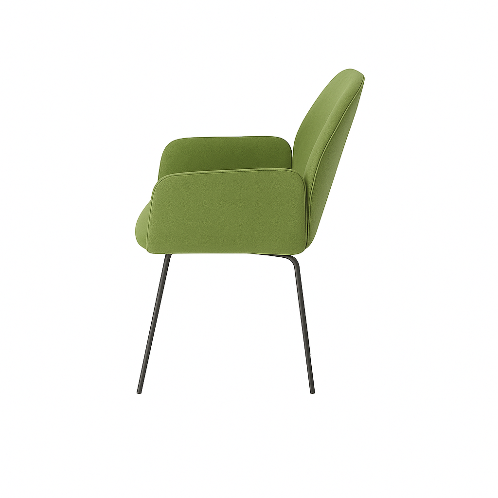 Scaun catifea GALBENA | model PETRA