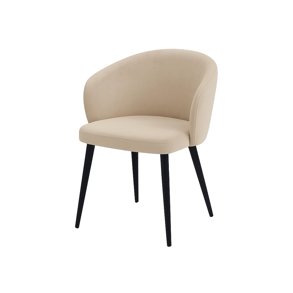 Scaun catifea GALBENA | model CAPRISO