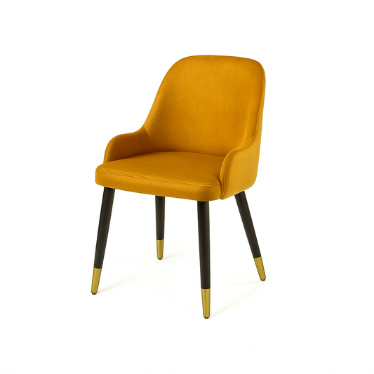 Scaun catifea GALBENA | model ROCCO G