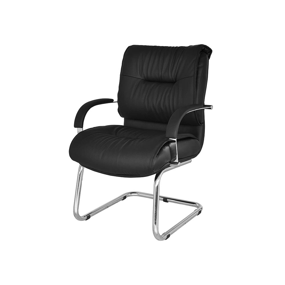 Scaun birou piele NEAGRA | model BIG STAR V