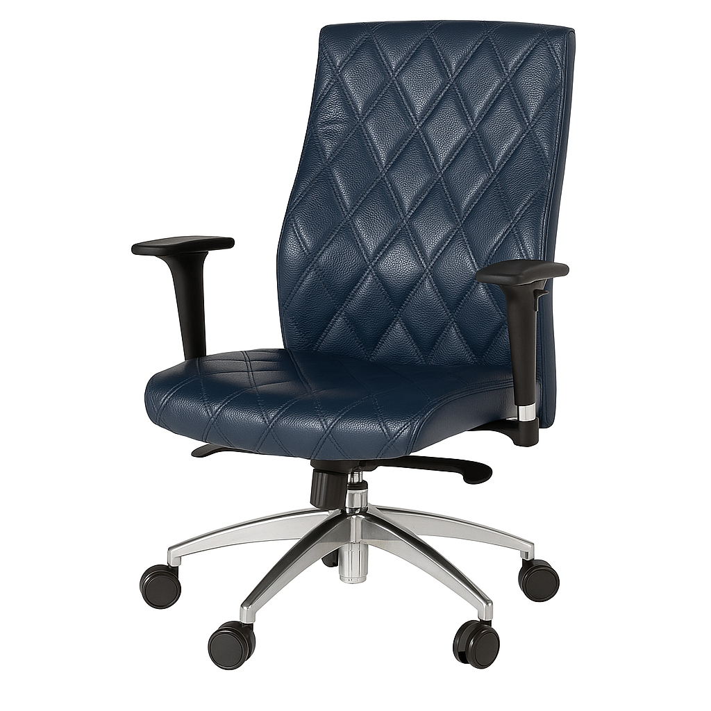 Scaun birou piele ALBASTRA | model MAGIC O