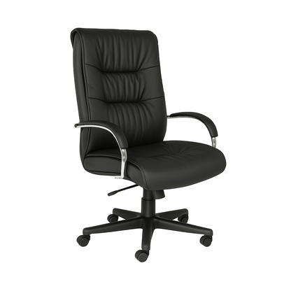 Scaun directorial piele NEAGRA| model BIG STAR P