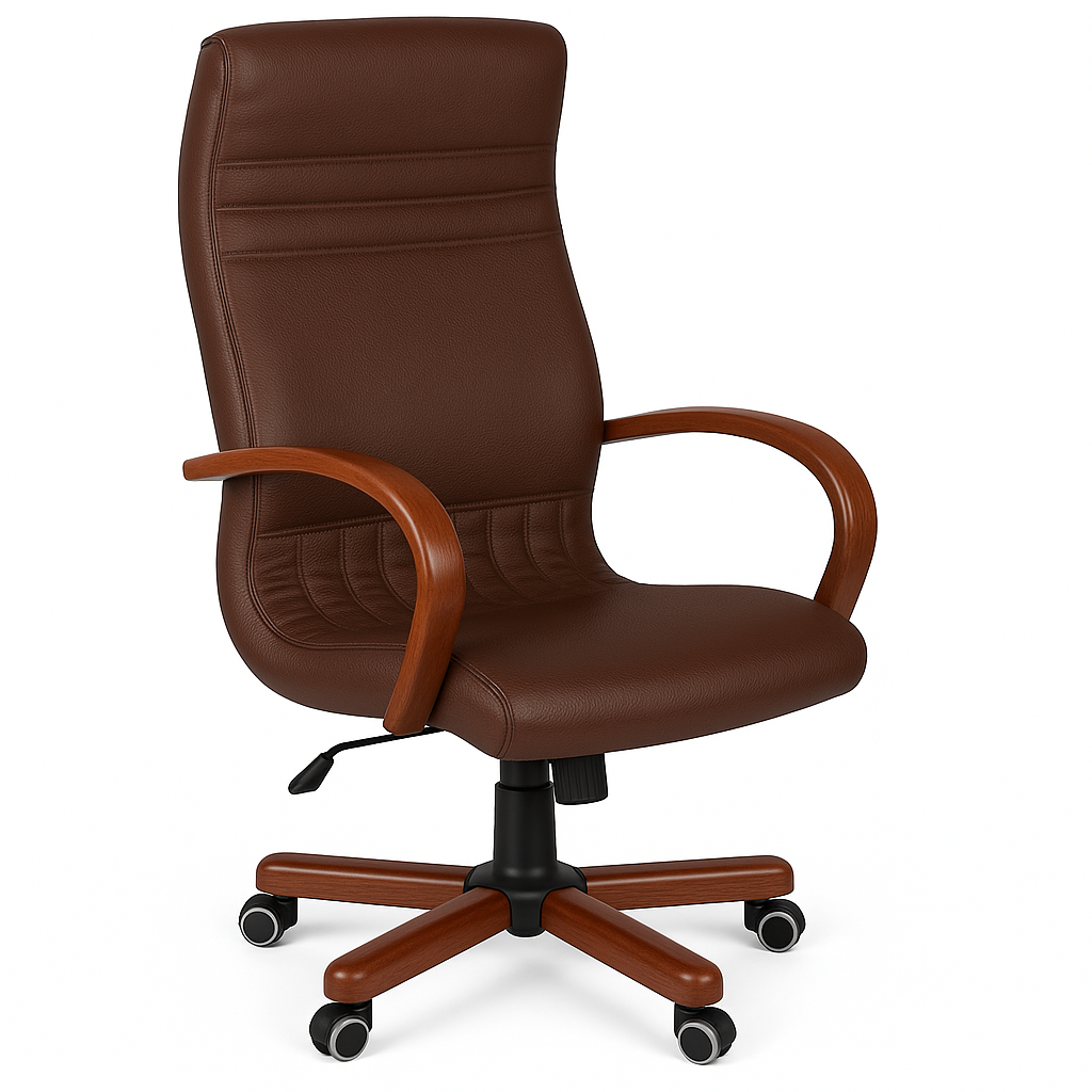 Scaun birou piele VERDE | model GOLD P