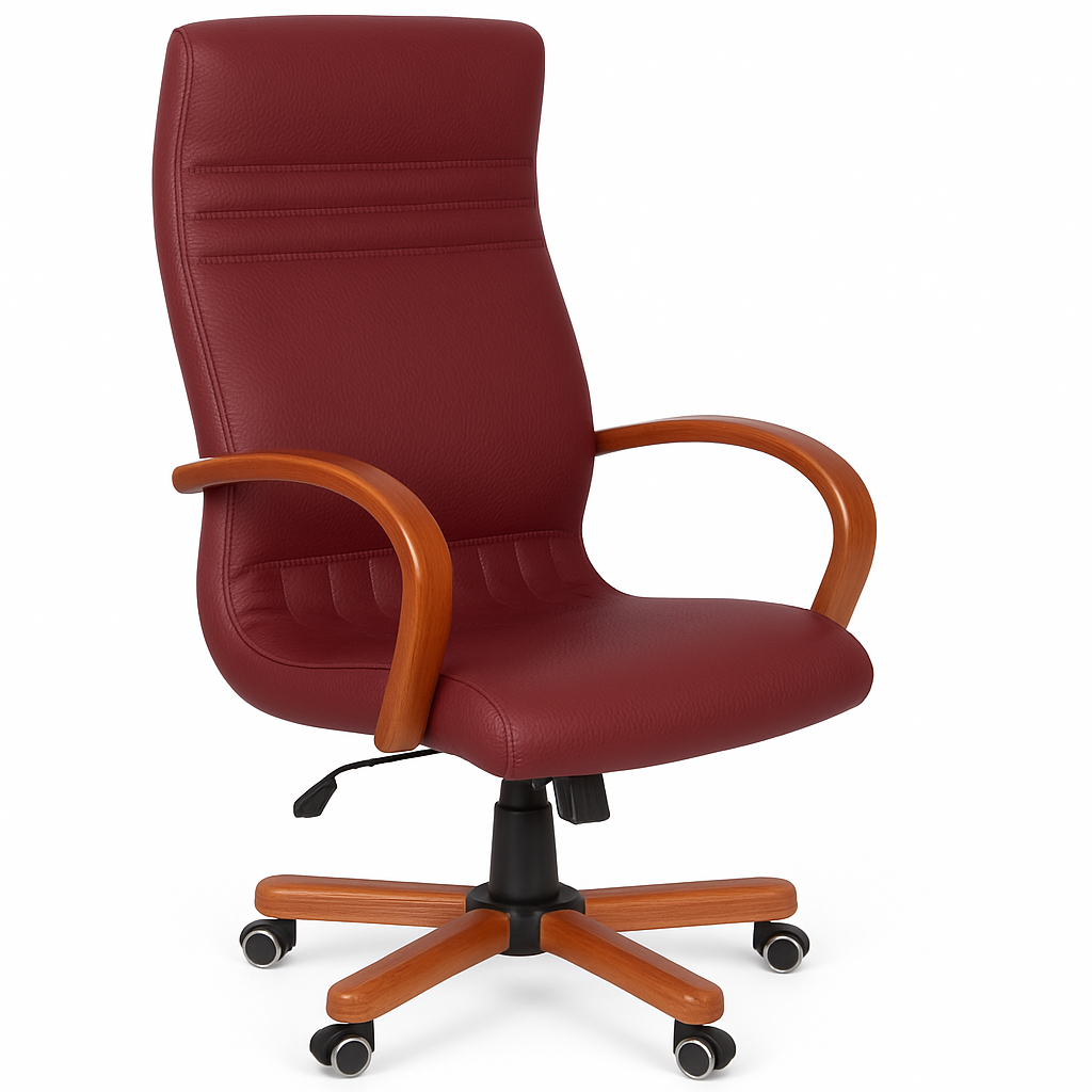 Scaun birou piele BEJ | model GOLD P