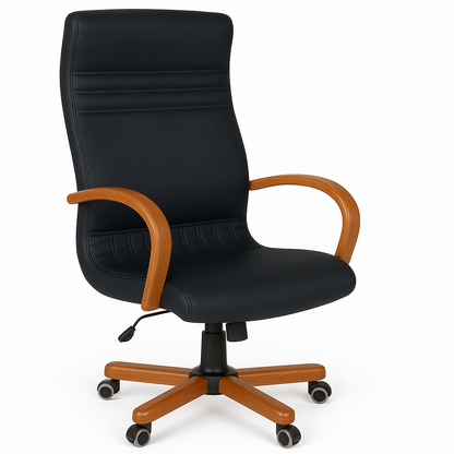 Scaun birou piele BEJ | model GOLD P