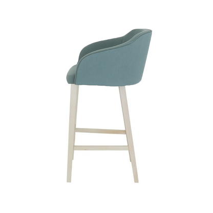 Scaun insula catifea ALBASTRA | model CROCO