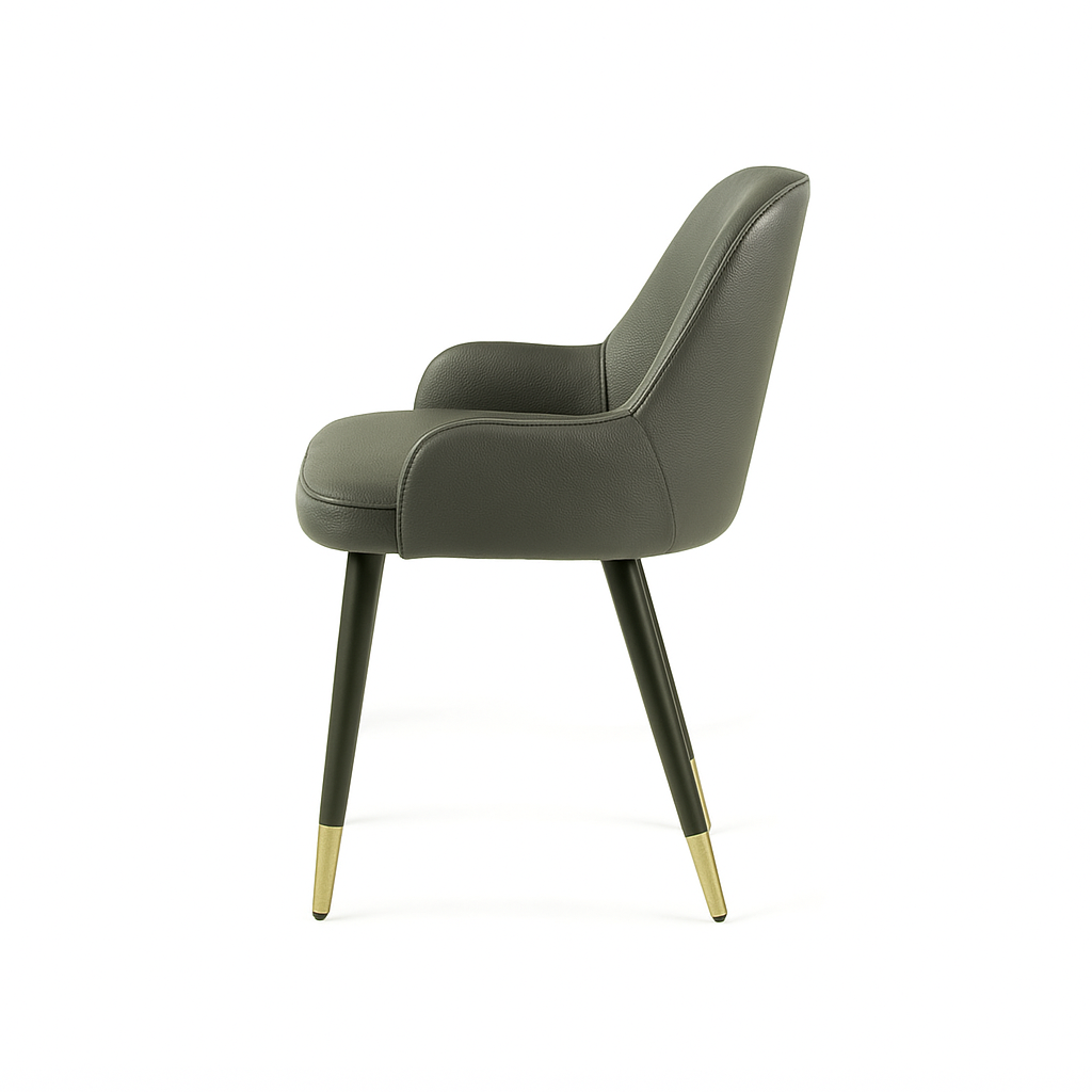 Scaun piele VERDE | model ROCCO G