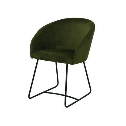 Scaun verde cu picioare de metal ✔ model IBIS